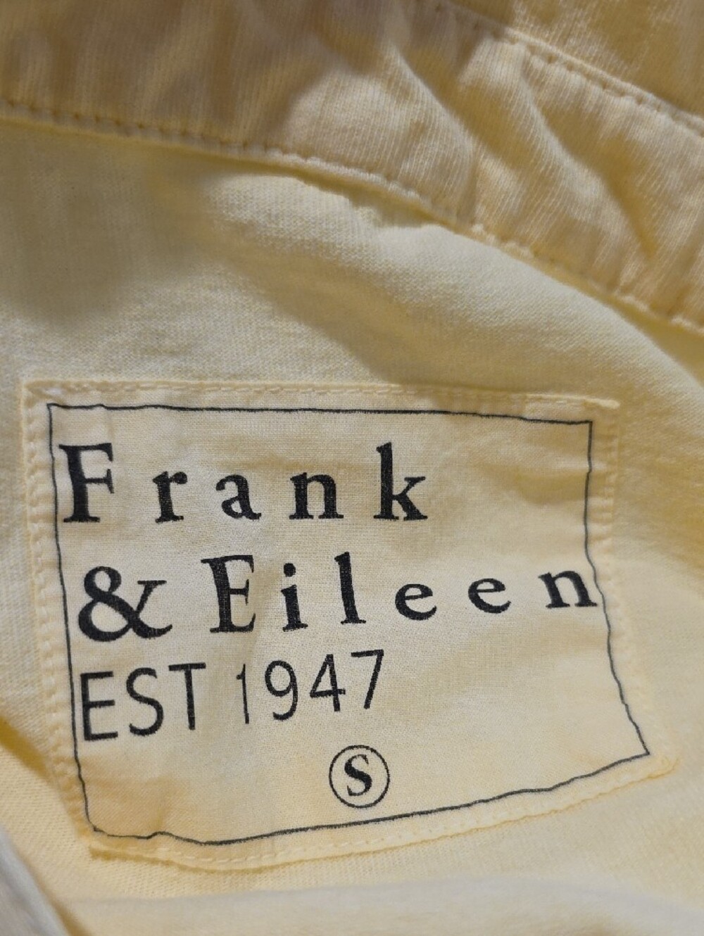 NEW $218 FRANK & EILEEN EMMA POPOVER HENLEY JERSEY MAXI DRESS IN YELLOW SIZE S - Picture 5 of 6